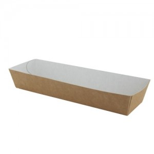 Snackbakjes A16B, Bruin/Wit Karton | 185x50x35mm (500 stuks)